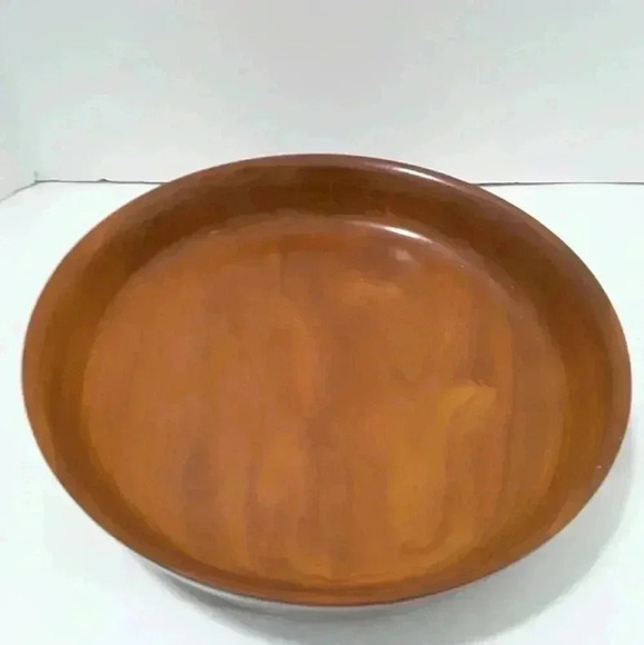 Vintage Wood plate with velvet bottom - Picture 1 of 3